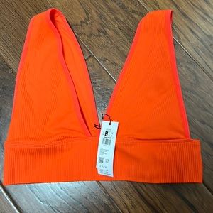 Orange crop top bralett
